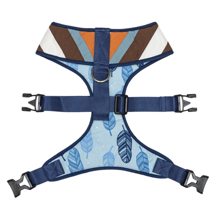 Pet And Parents Stripy Feathers Reversible Harness for Dogs