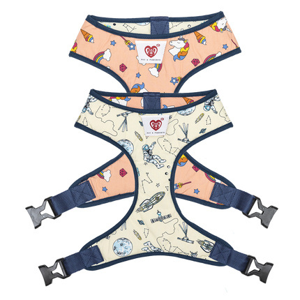 Pet And Parents Galaxy Wonderland Reversible Harness for Dogs