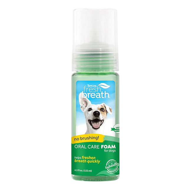 Tropiclean Fresh Breath Oral Care Foam For Dogs