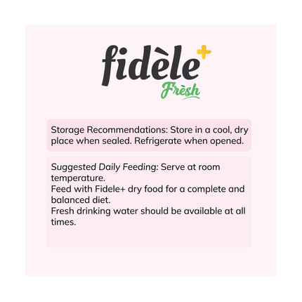 Fidele Plus Fresh Chicken with Vegetables Dog Wet Food