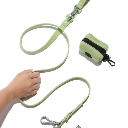 Furry & Co Poop Bag Holder for Dogs (Matcha Latte)