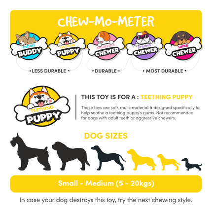Fofos Milk Bone & Ball Toy for Dogs (Pink)