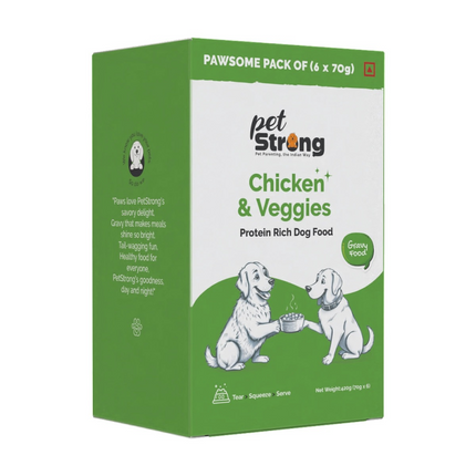 PetStrong Chicken and Veggies in Gravy Wet Food for Dogs
