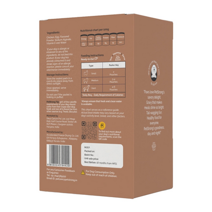 PetStrong Chicken and Egg in Gravy Wet Food for Dogs