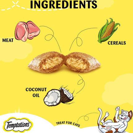 Me O Creamy Crab and Temptations Tempting Tuna Flavor Cat Treats Combo