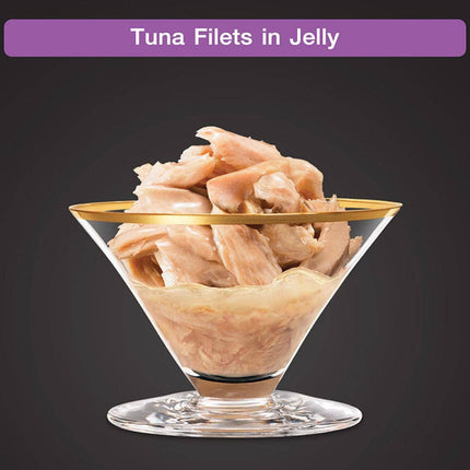 Sheba Pure Tuna Filets in Jelly Premium Cat Wet Food and Chicken Flavour Irresistible Cat Dry Food Combo