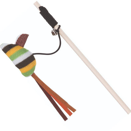 Trixie Playing Rod with Plush Mouse Toy for Cats (Assorted)