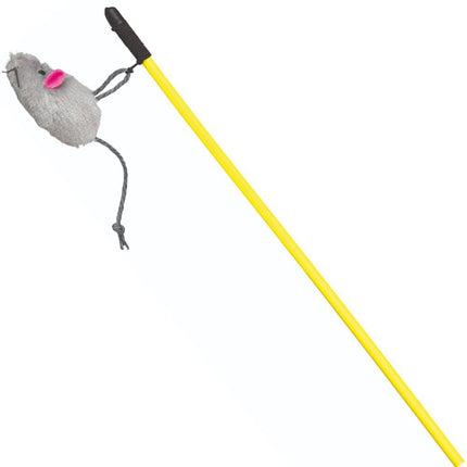 Trixie Playing Rod with Plush Mouse Toy for Cats (Assorted)