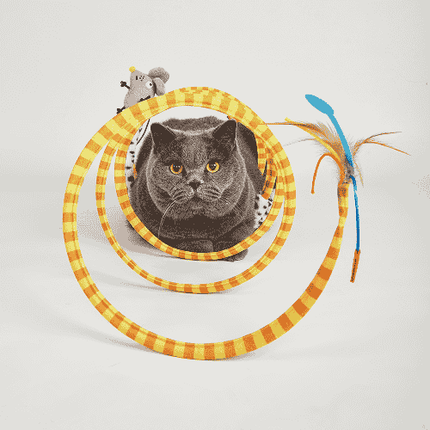 FOFOS Safari Spiral Tunnel for Cats