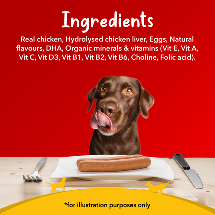 Drools 100% Real Chicken Sausage Treat for Dogs
