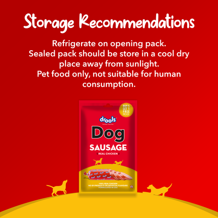 Drools 100% Real Chicken Sausage Treat for Dogs