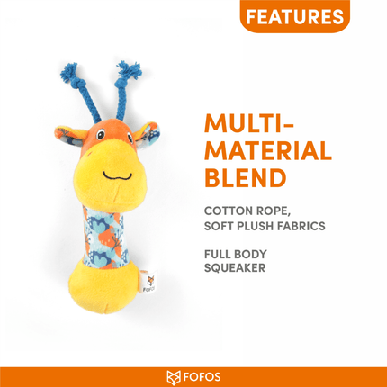 Fofos Puppy Giraffe Toy for Dogs