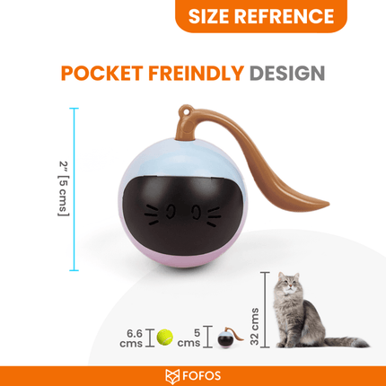 Fofos Magic Ball Tumbler Toy for Cats (White)