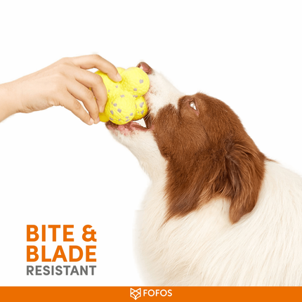 Fofos Ultra Durable Ball Toy for Dogs (Yellow)
