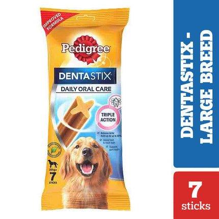 Pedigree Dentastix Oral Care for Adult (Large Breed of 25 kg+) and Grilled Liver Tasty Jerky Dog Treats Combo