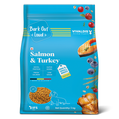 Bark Out Loud Salmon & Turkey Mini & Small Breed Adult Dog Dry Food