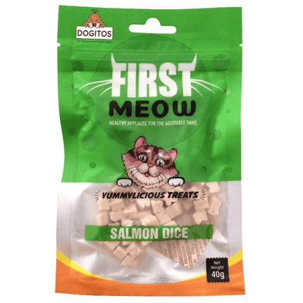First Meow Soft Chicken Strip and Salmon Dice Cat Treat Combo