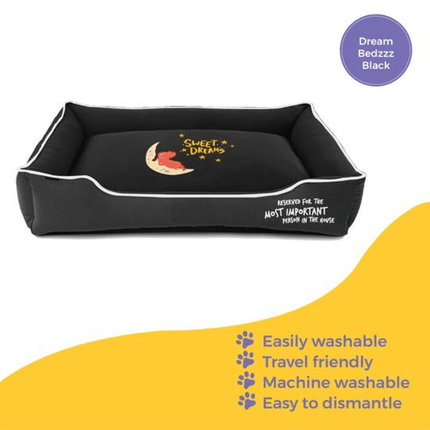Captain Zack Dream Bedzzz for Dogs (Black)