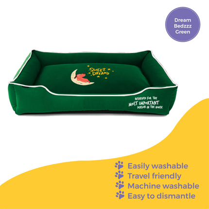 Captain Zack Dream Bedzzz for Dogs (Green)