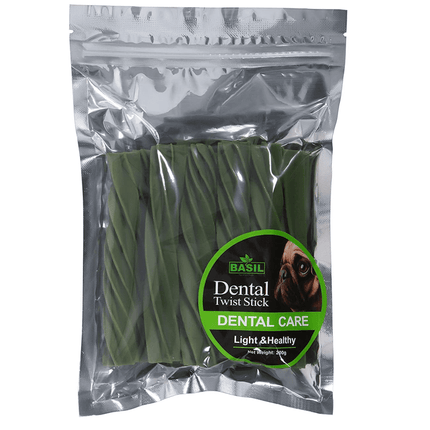 Basil Dental Care Stick Chew Dog Treats