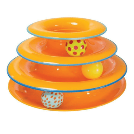 Outward Hound Tower of Track Three Level Active Toy for Cats