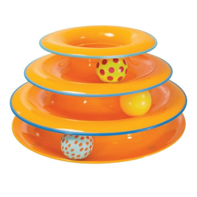 Outward Hound Tower of Track Three Level Active Toy for Cats