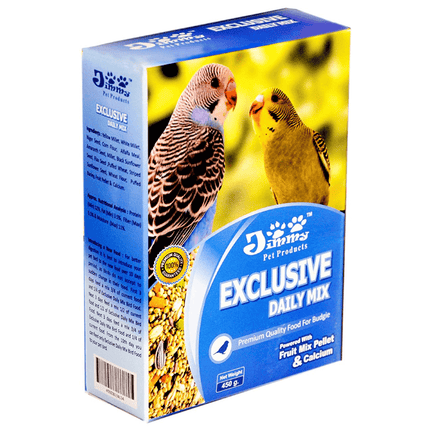 ZuPreem Fruit Blend Bird Food for Small Birds and JiMMy Exclusive Daily Mix Budgies Bird Food Combo