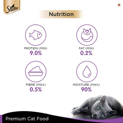 Sheba Pure Tuna Filets in Jelly Premium Cat Wet Food and Chicken Flavour Irresistible Cat Dry Food Combo