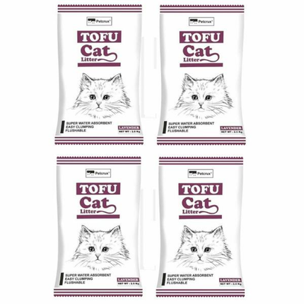 Petcrux Exclusive Organic Tofu Lavender Scented Cat Litter