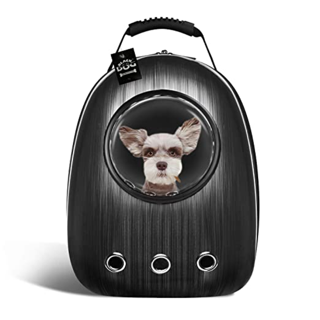 Petcrux Transparent Breathable Plain Astronaut Carrier Backpack for Pets