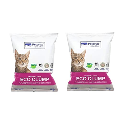 Petcrux Lavender & Lemon Flavored Eco Clumping Cat Litter
