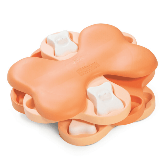 Outward Hound Puppy Tornado Interactive Treat Dispensing Toy (Pink,level-2 Intermediate)