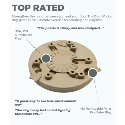 Outward Hound Nina Ottosson Dog Worker Slide Cups and Twist Flaps Toy for Dogs (Level 3 Advanced)