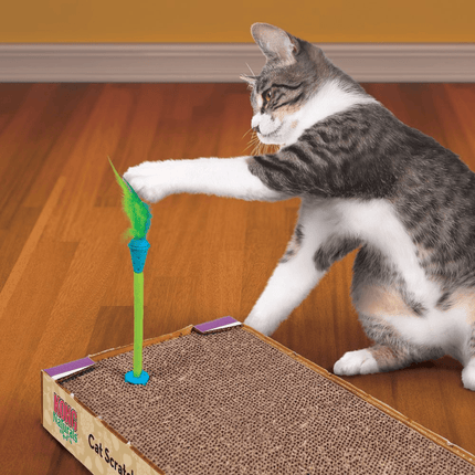 Kong Connects Scratch Toy With Catnip Inside for Cats (Sky Blue)