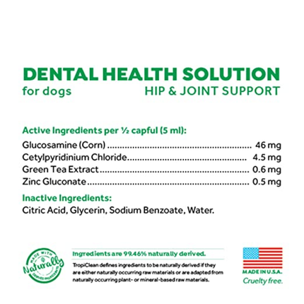 Tropiclean Fresh Breath Hip & Joint Water Additive for Dogs