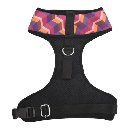 Mutt of Course Dark Geometrical Harness for Dogs
