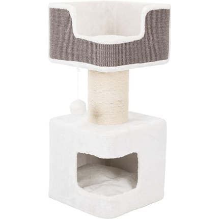 Trixie Ava Scratching Post for Cats (White/Grey)
