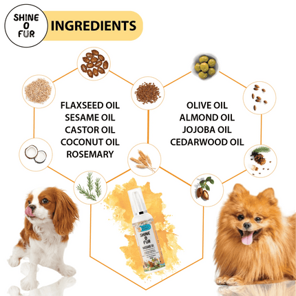 Papa Pawsome Shine O' Fur Massage Oil for Dog