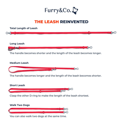 Furry & Co Weatherproof Leash for Dogs (Lilac)