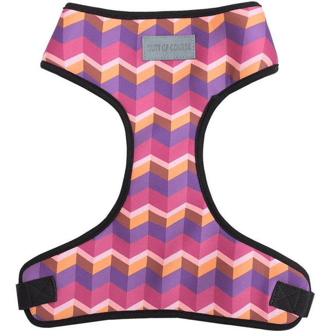 Mutt of Course Dark Geometrical Dog Harness