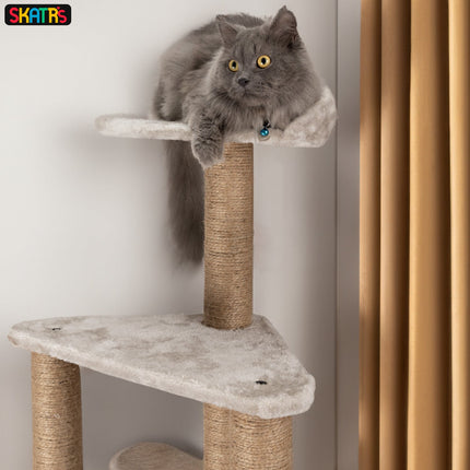 Skatrs Scratchy Wonderland Jumbo Multi Level Cat Tree with Sisal Posts Toy