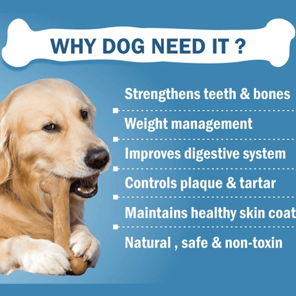 Boltz Rawhide Pressed Chew Bone Treat for Dogs