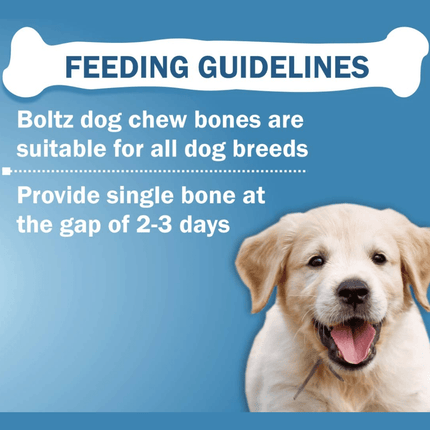 Boltz Rawhide Pressed Chew Bone Treat for Dogs