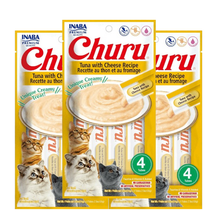 INABA Churu Tuna with Cheese Cat Treats