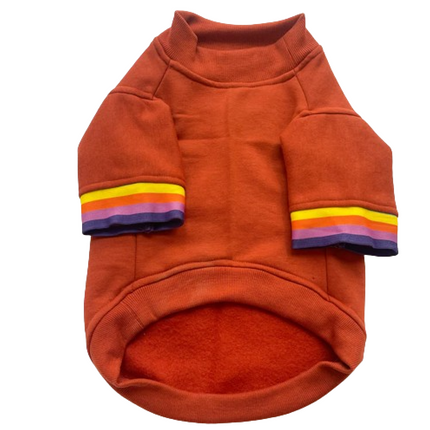 Pawgypets Smiley Sweatshirt for Dogs and Cats (Rust)