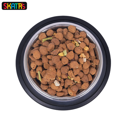 Skatrs Anti Skid Stainless Steel Bowl for Dogs and Cats (Buy 1 Get 1)