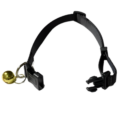 Skatrs Collar with Bell for Cats & Puppies (Black)