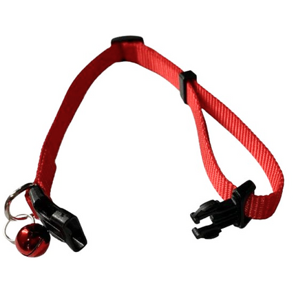 Skatrs Adjustable Collar with Bell for Cats & Kittens (Red)