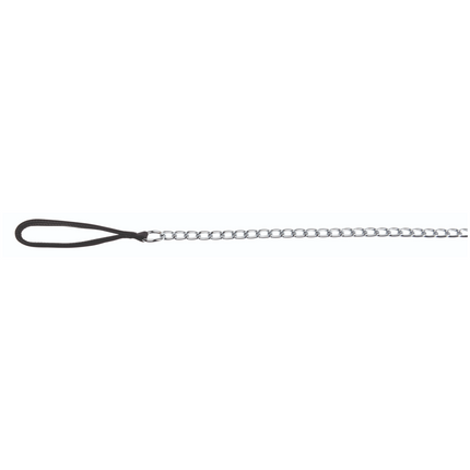 Trixie Chain Leash with Nylon Hand Loop for Dogs (Black)