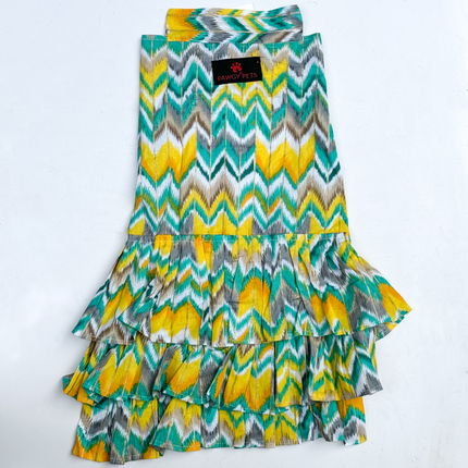 Pawgypets Zig Zag Dress for Dogs and Cats (Green)